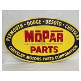 Contemporary Mopar Metal Sign, 31in x 18in, Oval S