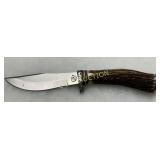 Colt Fixed Blade Hunting Knife with Stag Handle an