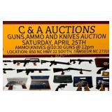 Ammo/Knives at 10:30 AM and Guns at 12 PM Starting