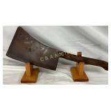 20-Inch Forged Steel Meat Cleaver With Wooden Hand