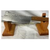 Old Hickory 12-Inch Cleaver with Wood Handle and S