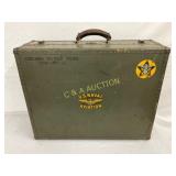 U.S. Naval Aviation Metal Storage Case with Insign