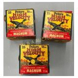 Three Boxes of Peters High Velocity 16-Gauge 2 3/4