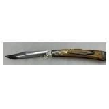 Winchester 1990 Stag Handle Folding Knife with Rif