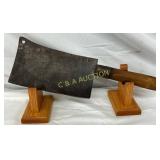 16-Inch Forged Steel Cleaver with Wooden Handle