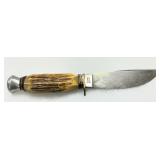Ideal Shrf Co Solingen Fixed Blade Knife with Stag