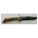 Hunting Knife with Antler Handle, Fixed Blade