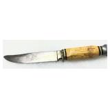 Solingen Germany Fixed Blade Knife with Stag Handl
