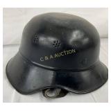 German World War II Steel Helmet with Leather Line