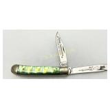 Vietnam Com. Green Handle Folding Knife, Solinge