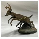 Cold Cast Bronze Deer Figure by Aus-Ben Studios, S