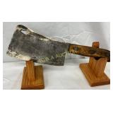Briddell 13-Inch Meat Cleaver with Wooden Handle,