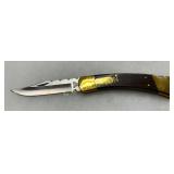 Buck Model 110 Folding Knife with Brass Bolsters a