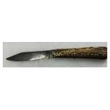Stag Antler Folding Knife with Steel Blade
