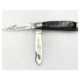 Vietnam Com. Folding Pocket Knife with Jigged Hand