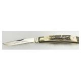 Parker Cut Co. Folding Knife with Stag Handle and