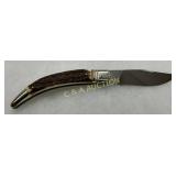 A.G.A. Campolin Folding Knife with Stag Horn Handl