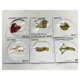 Six Vintage Tobacco Advertising Tags with Various