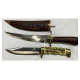 2 Fixed-Blade Knives with Sheath