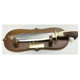 Timber Rattler Bowie Knife with Stag Handle and Wa