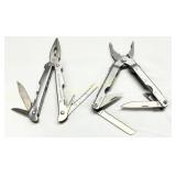 Two Stainless Steel Multi-Tools With Assorted Blad