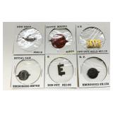 Six Assorted Tobacco Tags With Identifiers