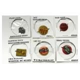 Six Early 20th-Century Advertising Pinback Buttons