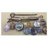 Twelve Chains, Pocket Watch Fobs, and Locks