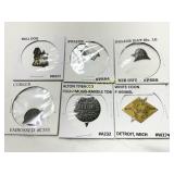 Six Vintage Tobacco Advertising Tags with Assorted