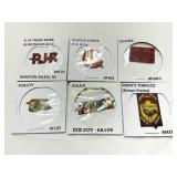 Six Tobacco Tags in Individual Holders