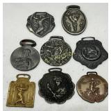 Eight Mixed Metal Commemorative and Award Medals