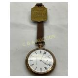 Hamilton Pocket Watch with Cavalry Fob and Leather