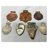 7 Metal Watch Fobs Including Commemorative and The