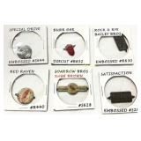 Six Vintage Chewing Tobacco Advertising Tags