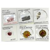 Antique Chewing Tobacco Tags with Various Embossed