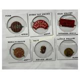 Six Vintage Cigar Tin Labels with Mounts