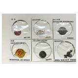 Six Vintage Tobacco Tags, Assorted Brands and Desi