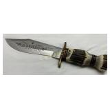 Voss Cutlery Co. Fixed Blade Knife with Stag Handl