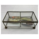 7 Pocket Knives in a Glass Display Case