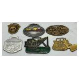Six Metal Watch Fobs Featuring Industrial and Mach