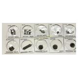 Ten Total Tobacco Tags in Protective Packaging