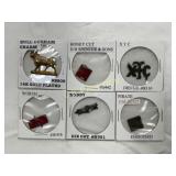 6 Tobacco Tags with Bull Durham and Other Brands