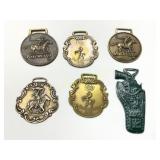 Six Western-Themed Belt Buckles by Winchester and
