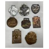 Eight Wildlife-Themed Belt Buckles in Mixed Metals