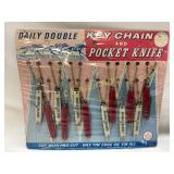 Daily Double Key Chain and Pocket Knife Display Bo