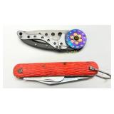 CRKT Van Hoy Snap Fire Folding Knife and Red-Handl