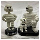 Michelin Tire Bobblehead Figures with Dog, 3.5-5x7