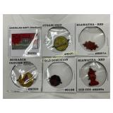 6 Vintage Tobacco Tags, Various Designs and Brands