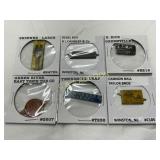 6 Vintage Tobacco Tags in Protective Sleeves