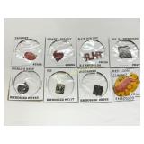 Eight Tobacco Tags, Various Designs and Markings